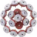 Swpeet 52Pcs 28mm Brown Furniture Felt Pads Non Slip Furniture Pads with Screw-on Felt Pad Furniture Slider Floor Protector for Wooden Leg Feet of Chair Table Sofa