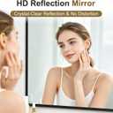 Bathroom Vanity Mirror for Wall, 30x20 Matte Black Bathroom Mirror, Shatterproof Tempered Glass Rectangle Wall Mounted Bathroom Mirrors for Over Sink, Bedroom, Living Room, Entryway