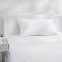 Amazon Basics King Pillow Pillowcase with Zipper, 100% Cotton Hypoallergenic, Pillow Protector, White (37 x 21 Inches), Pillows Not Included