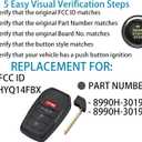 Keyless Entry Remote Control Smart Key Fob for Toyota Crown 2023-2024 | Alliskeys 4-Buttons Proximity Key Fob Replacement for Toyota Crown 2023 2024 HYQ14FBX 231451-3041 8990H-30190