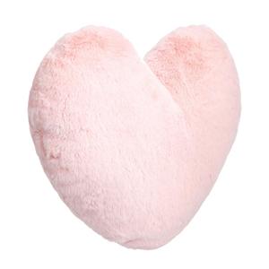 Amazon Basics Kids Pink Heart Decorative Pillow for Bedroom, Room Decor, 10.5 in x 4 in