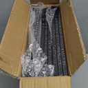 12x12 Picture Frame Set of 9, Display Pictures 8x8 with Mat or 12x12 without Mat, Multi Collage Gallery Square Photo Frames for Wall or Tabletop, Black