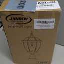 Solar Post Lights with Pier Mount Base, 17.3'' H 2700K Solar Lamp Post Light Waterproof, Dusk to Dawn Pole Lights Outdoor for Garden Patio Yard Pathway Gate, Remote Control, Black(Warm White)