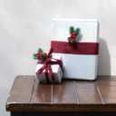 5 x Vitalizart Red Velvet Ribbon Set 3/8" x 15 Yd Burgundy Wooden Spool Fabric Trim 3 Rolls * 5 Yd for Christmas Wreath Decoration Handmade Craft Ornaments Gift Wrapping & Bow Making