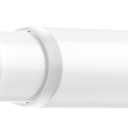 Adjustable Tension Curtain Rod 30 to 64 inches, Curtain Rod for Windows Tension Rod No Drill, Spring Tension Curtain Rod for Window, Bathroom, Doorway, White