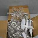 Brightown Smart Christmas Snowflake Lights, 12ft 96LED with 8 Drops Outdoor Icicle Lights with APP Control & Music Sync, Waterproof Connectable, 80+ Scene Modes for Roof, Window, Yard, Patio