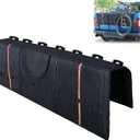Amooca Tailgate Pad for Mountain Bikes Pickup Truck Tailgate Protection Pad with 3 Tool Pockets 60'' Wide for 7 Bicycles