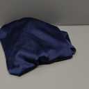 COOFANDY Men's Luxury Shiny Silk Like Satin Dress Shirt Long Sleeve Slim Fit Button Up Shirts (Navy Blue, X-Large)