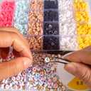 Clay Beads Bracelets DIY Craft Kit - Birthday Beads Jewelry Making Set - I Love Grandparents DIY Craft Gift Supplies Party Favors Decorations