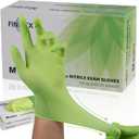 FINITEX Nitrile Disposable Gloves - Green 3.5mil 100/1000PCS Powder-Free Latex-Free Medical & Food Use Medium
