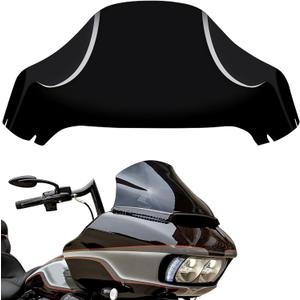13" Windshield for Road Glide FLTRX 2015-2023, Motorcycle Windscreen Splitter Wind Shield Visor Replacement Accessories for Harley Davidson CVO Road Glide Limited 3 ST Special Ultra, Black Windshield