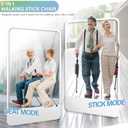 Ta-Da Chair Series 1 Pro, Portable Trekking Hiking Pole, Folding Walking Stick with Seat, Walking Cane with Chair, Foldable Chair, Lightweight Aluminum, Easy Carry and Storage, Anti-Slip, 33.46''