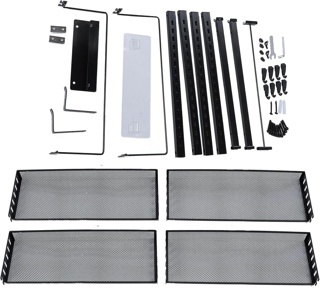 Over The Door Pantry Organizer, Pantry Organization and Storage, Hanging Basket Wall Rack Seasoning Shelves for Home & Kitchen