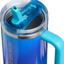 STANLEY The Quencher ProTour Flip Straw Tumbler (Box) 40 oz / 1.18 L Sea Glass Aura