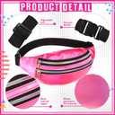 Tarpop 80s Neon Women Slouch Socks 90s Headbands Wristbands Fanny Pack Leg Warmers Sweatbands Waist Bag Women Party Costume