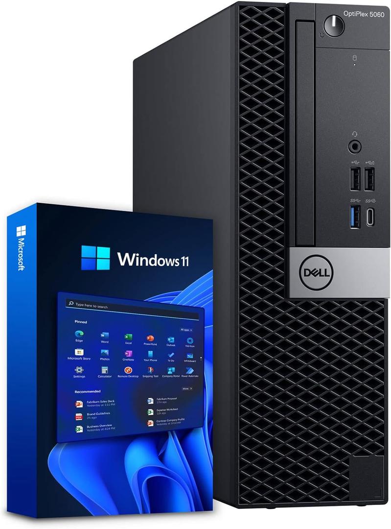 Dell Windows 11 Desktop Computer OptiPlex 5060 | Intel Core i5-8500 Six Core (4.3GHz Turbo) | 16GB DDR4 RAM | 500GB SSD Solid State + 1TB HDD | WiFi + Bluetooth | Home or Office PC 