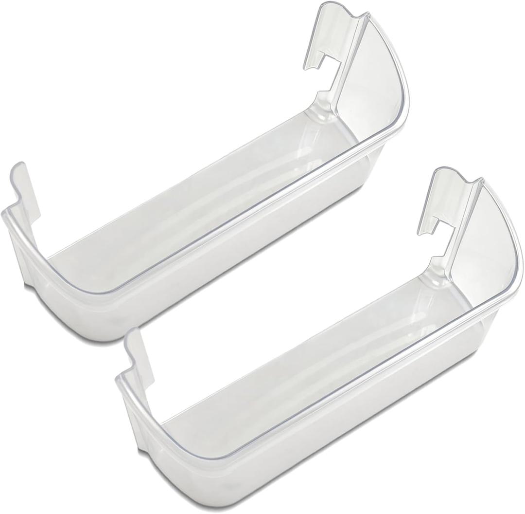 240323002 Refrigerator Door Bin (2 Pack) Compatible with Frigidaire Kenmore, Bottom 2 Shelves on Refrigerator Side, Replace PS429725 AH429725 AP2115742 EA429725 240323005 Door Shelf Bin