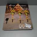 Set of 3 Solar Christmas Lights Decorations with 8 Lighting Modes, Solar Lollipop Pathway Stakes Lights, Outdoor Christmas Decor for Garden, Yard, Porch (Xmas Candy)