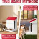 Automatic Cat Feeder 2 Cats,50cups/12L Automatic Pet Feeders Large Capacity Outdoor Galvanized Steel Multiple Cats Feeder Gravity Dog Dry Food Dispenser with Lid