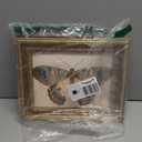 Myzoran Vintage Gold Framed Butterfly Canvas Wall Art,Retro Butterfly Illustration Room Decor,Dark Moody Insect Picture,Antique Moth Artwork for Cottagecore Living Room Bedroom Decoration 9x11 Inch