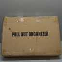 Pull out Cabinet Organizer, 21"Deep, 11.8"Wide Full-Extension Heavy Duty Slide out Drawers with Nano Adhesive, Roll Out Shelves Sliding Cabinet for Kitchen, Bathroom, Pantry,Under Sink Storage(White)