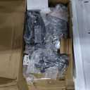 YITAHOME 6-Drawer Dresser with Built-in Power Outlet, Wood TV Stand with 6 Large Drawers & Bar Handles, Dresser Chest of Drawers for Entryway Living Room Hallway, White & Black