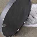 California Umbrella 75lbs Heavy Duty Weighted Patio Umbrella Base with Wheels, Hammertone Grey