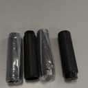 2 Pairs Aluminum Alloy Bike Pegs for Mountain Bike Cycling Rear Stunt Pegs Fit 3/8 inch Axles (Black)