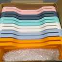 Weysat 12 Pcs Turn in Trays, Classroom Paper Tray, Pastel, Narrow