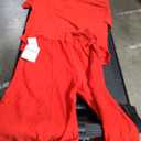 Red Comfortable 2-Piece Jogger Set for Effortless Style Set Size XS