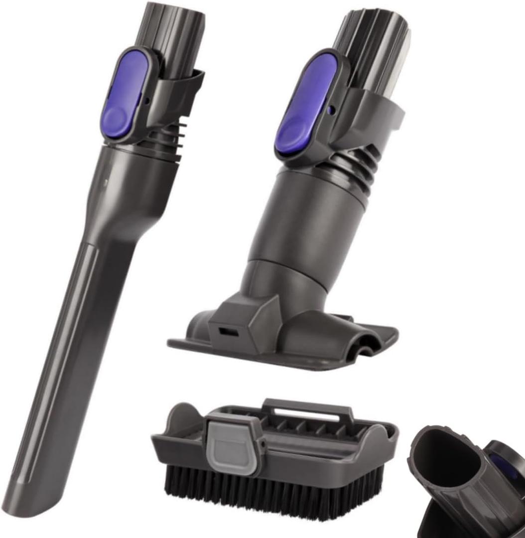 IX141 Vacuum Crevice Tool Brush Replacement Parts Compatible with Shark Pet Cordless Stick IX141 IZ462H IZ483H IZ363HT IZ361H IZ163H IZ362H Removable Two-in-one for D-Shaped Tool Brush Attachments