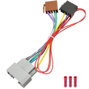 22Pin Radio Wire Harness Replacement for Chrysler Dodge Jeep Stereo Adapter 08-16,ISO Car Stereo Wiring Harness Connector with Ignition Cable