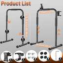 24.8 Inch Wide Walking Pad Handle Bar Only, Walking Pad Treadmill Handlebar with Phone/Tablet Holder & Cup Holder, Adjustable Handrail Height(31.5 to 37.5 inch), Non-Slip Feet, Stainless Steel Stable