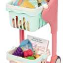 B. Toys  Musical Shopping Cart  25 Pieces of Play Food  Educational Board Book  Teddy Bear  2+ Years  Shop & Glow Toy Cart  Plush & Book