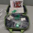 Portable American Mahjong Set, 166 Mahjong Tiles with Carrying Bag, 3 Dice, 40 Chips, Wind Indicator, Instruction Book, Compact Travel Game Set