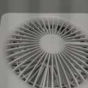 JISULIFE Small Desk Fan, Portable Travel with 4500mAh Battery, USB Rechargeable Folding Design for Flexibility, Strong Quiet Wind with 4 Speed Modes, Ideal Gifts for Office/Home/Camping - White