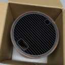 Enoking Universal Knife Block Holder with Plastic Lid, Acacia Wood Knife Block without Knives for Scissors, Sharpening Rod and Knives, Round Knife Storage Organizer Display