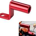 Handlebar Rearview Mirror Extender, Aluminum Rear View Extension Mount Bar, 10MM Multifunctional Support Extension Handlebar, Suitable for Most Motorcycles, Bicycles (Red)