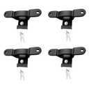 Forccord Custom Fit for Tie Down Anchors F150 F250 F350 2015-2022 2023 2024 2025 2026 Truck Bed Tie Downs Replace# FL3Z-99000A64-B Bed Tie Downs for Truck-4 Pack Replacement Accessories