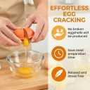 2 x 3PCS Egg Shell Opener, Egg Cracker Tool for Raw Eggs, Hard Boiled Egg Peeler for Easy Separate & Peel Eggs, Egg Separator for Cooks, Bakers Families