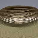 Mabbcoo Round Placemats Set of 8, 15 Inch Vinyl Placemats Hollow Out Washable and Wipeable Gold Circle Place Mats Dining Table Mats for Anniversary Dinner Kitchen Decorations