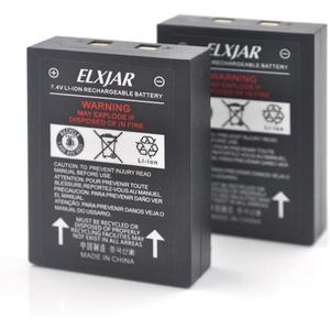 (2-Pack) 7.4V 700mAh LI6000 Li-ion Battery Replacement for Cobra CXR700 CXR750 CXR800 CXR850 LI5600 LI6000 LI6050 Two-Way Radios FRS001-LI