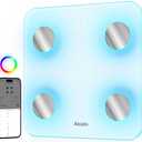 Alcedo Smart Body Fat Scale, Digital Scale with BMI, Fat Percentage, Muscle Mass, Color-Changing with Weight Variation, 400 lb, Bluetooth