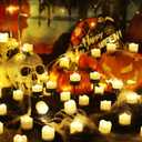 Topstone Remote Controlled Led Tea Lights,Flameless Candles with Timer,CR2450 Battery Powered Candles, Electric Votive Candle,for Festival Decoration and Wedding,Pack of 12,Warm White Light Color