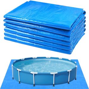 13Ft Pool Ground Cloths,Heavy-Duty Swimming Pool Waterproof PE Swimming Pool Liner Pad for Protect Above Ground Pool Blankets for 6ft to 12ft Frame Above Ground Pools Accessories Prevents Punctures
