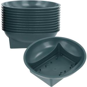 Lnrueg 18 Pcs Floral Supplies Green Bowls for Flower Arrangements, Floral Arrangements Bowls for Holiday Wedding Fresh Flower Decoration Supplies