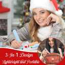 Spiareal 24 Pcs Christmas 3-in-1 Highlighters Pens Bulk Multicolor Xmas Highlighter Marker Christmas Tree Santa Claus Snowman Fluorescent Pens for Holiday Gifts Xmas Stocking Fillers (Cute Style)