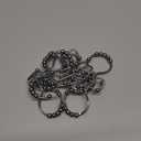 Titanker Shower Curtain Hooks Rings, Rust-Resistant Metal Double Glide Shower Hooks for Bathroom Shower Rods Curtains, Set of 12 Hooks - Chrome