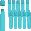 30ml Chubby Gorilla LDPE PET Plastic Unicorn Squeeze Bottle (10 Pack) Dropper bottle (Transparent Blue) REUSABLE, Child Resistant Cap, Easy Drip Tip Applicator Dropper Bottles