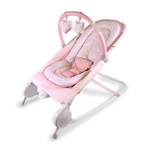 Summer Infant 2-in-1 Bouncer & Rocker Duo (Pink) Convenient and Portable Rocker and Bouncer for Babies Includes Soft Toys and Soothing Vibrations